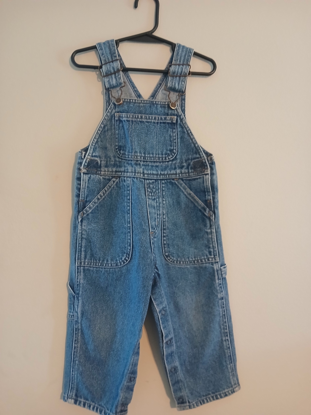 Kids Vintage Denim Overalls in Blue - Comfortable Playwear